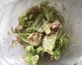 レンジで♪鶏胸肉とキャベツのごまみそ煮作り方3写真