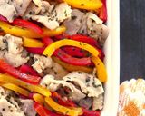彩りパプリカと豚肉のレンチンバジル炒め作り方6写真