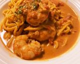 お店の味☆海老のトマトクリームパスタ作り方8写真