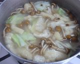 株とりなめこと春キャベツの味噌汁♪作り方4写真