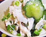 ダイエットにササミときゅうりの塩味和え物作り方13写真