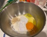 豚キムチーズニラチヂミ！作り方3写真