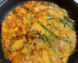 豚キムチーズニラチヂミ！作り方7写真