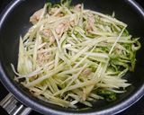 ダイエット！ブロッコリーの芯のツナ焼き作り方3写真