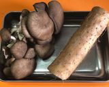 平茸と長いもの炊き込みご飯作り方1写真