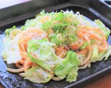 しらすと春キャベツのだし醤油焼きうどん作り方4写真