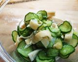 きゅうりと焼麩のカラシ酢和え作り方8写真