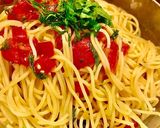 超簡単☆トマトとバジルの冷製パスタ作り方4写真