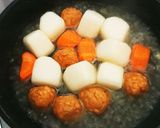 揚げボール入りころころ煮物作り方8写真