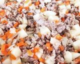 簡単☆野菜たっぷりキーマカレー作り方1写真