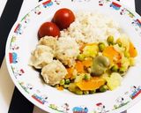 炊飯器で 野菜と冷凍焼売の蒸し煮 簡単作り方6写真