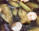 なすとむきエビの煮物作り方3写真