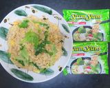 トムヤムクン味タイ製ラーメンでチャーハン作り方14写真