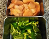 柔らか胸肉＆とろとろ茄子のケチャポン炒め作り方2写真