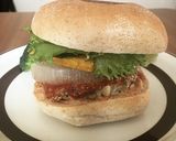 餃子餡リメイクハンバーガー作り方7写真