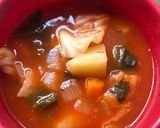 チーズinトマトスープ作り方6写真