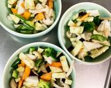 全てレンジ胸肉なす甘酢味青椒肉絲風作り方10写真