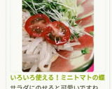 いろいろ使える！ミニトマトの蝶切り作り方43写真