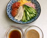 ★冷やし中華♡醤油だれと胡麻だれ作り方4写真