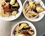 レンジもやしとなすの梅酢鰹節和えナムル風作り方13写真