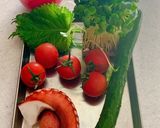 タコときゅうりの酢の物風サラダ作り方1写真