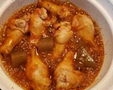 手羽先の梅味噌煮込み作り方4写真