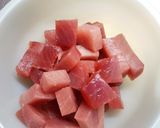 簡単!マグロとオクラの胡麻あえ作り方1写真