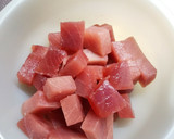 簡単！マグロとオクラの胡麻あえ作り方1写真