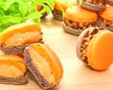 乾燥なしキャラメルチョコクランチマカロン作り方1写真