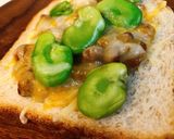 薬膳食パン⭐︎そらまめ納豆チーズトースト作り方2写真