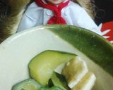 リカちゃん♡ズッキーニおくら揚げ味噌汁作り方12写真