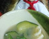リカちゃん♡ズッキーニおくら揚げ味噌汁作り方13写真