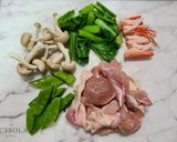 簡単★レンジで作る★江戸菜の茶碗蒸し作り方2写真