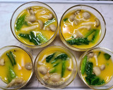 簡単★レンジで作る★江戸菜の茶碗蒸し作り方6写真