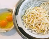 シャキシャキもやしと卵の炒め物・中華風作り方1写真