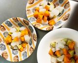 レンジ温野菜卵フレッシュトマトチャンプル作り方7写真