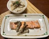 一度に２品♪時短で楽々♪鮭と炊き込みご飯作り方5写真