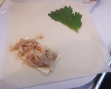 ささみと大葉&チーズの揚げ春巻き♪作り方3写真