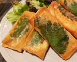 ささみと大葉&チーズの揚げ春巻き♪作り方7写真