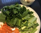 お豆腐と小松菜のあんかけ炒め作り方1写真