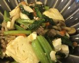 お豆腐と小松菜のあんかけ炒め作り方5写真