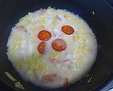 キャベツとベーコンの牛乳スープ作り方3写真