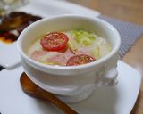 キャベツとベーコンの牛乳スープ作り方4写真