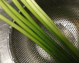 ベビーホタテとニンニク芽のバタ炒め♪作り方1写真