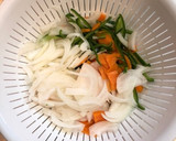 【下味冷凍】豚コマと野菜のソース炒め作り方1写真
