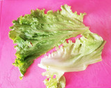 お弁当の仕切りレタスをおいしく！作り方1写真