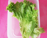 お弁当の仕切りレタスをおいしく！作り方3写真
