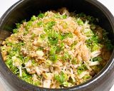 ホタテのバターポン酢土鍋ご飯作り方8写真
