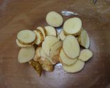 鶏肉とじゃが芋のにんにくしょう油炒め作り方3写真