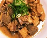 こんにゃく厚揚のモツ煮込み作り方4写真